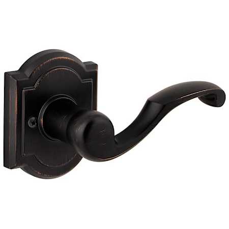 Baldwin Madrina Right Handed Non-Turning One-Sided Dummy Door Lever from the Prestige Collection Venetian Bronze