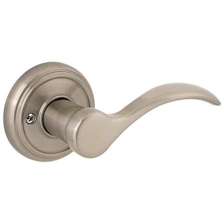 Baldwin Tobin Right Handed Non-Turning One-Sided Dummy Door Lever from the Prestige Collection Satin Nickel