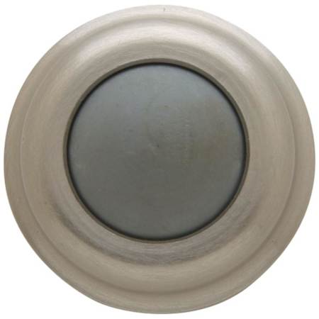 Baldwin 1 Inch Wall Mounted Convex Bumper Door Stop Satin Nickel
