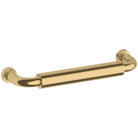 Baldwin Hollywood Hills 4 Inch Center to Center Handle Cabinet Pull from the Estate Collection Non-Lacquered Brass