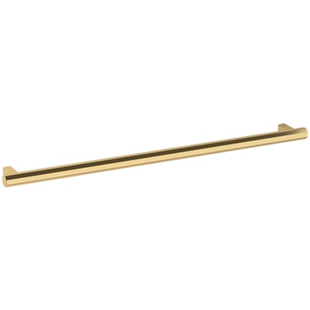 Baldwin Octagonal 12 Inch Center to Center Bar Cabinet Pull from the Estate Collection Lifetime Polished Brass