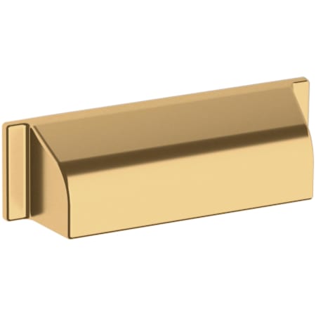 Baldwin Transitional 4 Inch Center to Center Cup Cabinet Pull from the Estate Collection Lifetime Polished Brass