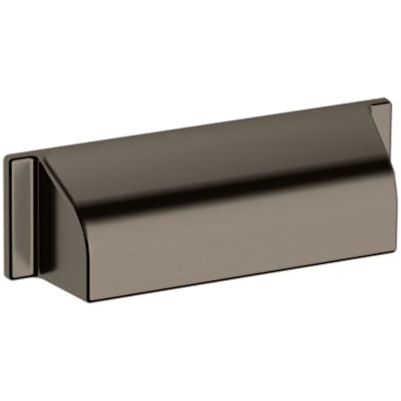 Baldwin Transitional 4 Inch Center to Center Cup Cabinet Pull from the Estate Collection Lifetime Graphite Nickel