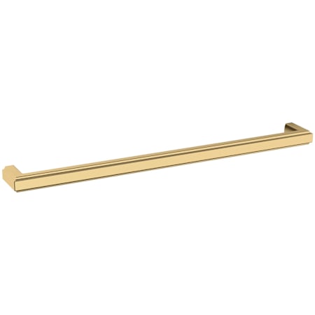 Baldwin Raised 18 Inch Center to Center Handle Appliance Pull from the Estate Collection Lifetime Polished Brass