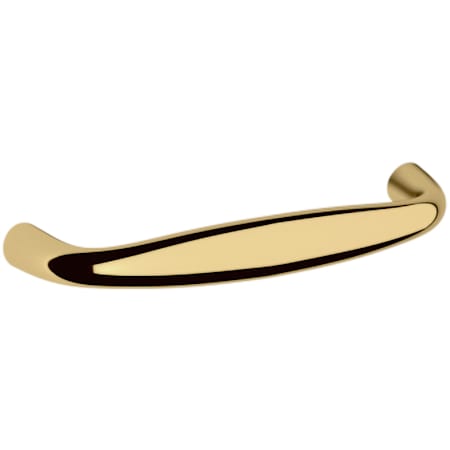 Baldwin Oval 4 Inch Center to Center Handle Cabinet Pull from the Estate Collection Lifetime Polished Brass