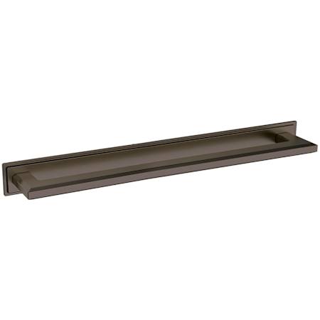 Baldwin Transitional 12 Inch Center to Center Cabinet Pull Backplate Lifetime Graphite Nickel