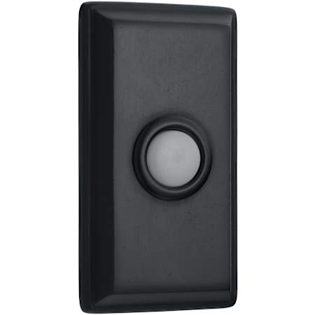Baldwin 3" x 1-1/2" Illuminated Rectangular Door Bell from the Estate Collection Distressed Oil Rubbed Bronze