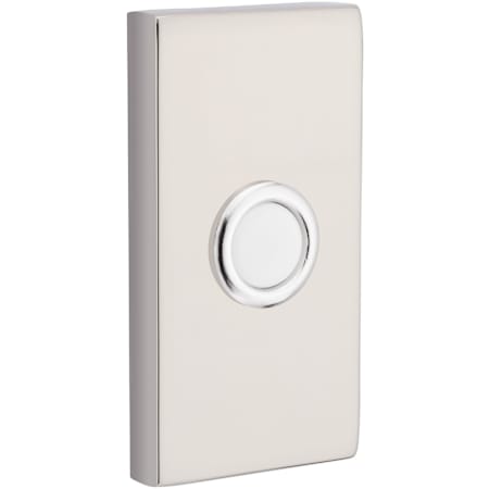 Baldwin 3" x 1-1/2" Illuminated Rectangular Door Bell from the Estate Collection Lifetime Polished Nickel