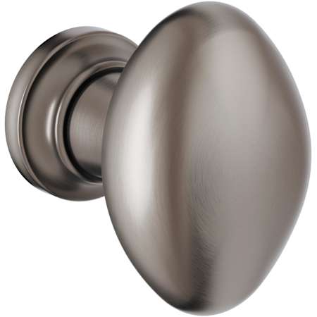 Baldwin Oval 1-1/8 Inch Oval Cabinet Knob from the Estate Collection Lifetime Graphite Nickel