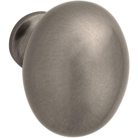 Baldwin Oval 1-3/8 Inch Oval Cabinet Knob from the Estate Collection Lifetime Graphite Nickel