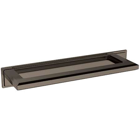 Baldwin Transitional 6 Inch Center to Center Cabinet Pull Backplate from the Estate Collection Lifetime Graphite Nickel