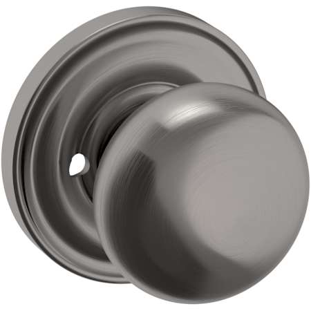 Baldwin 5000 Privacy Door Knob Set with 5048 Rose from the Estate Collection Lifetime Graphite Nickel