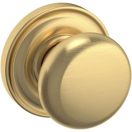 Baldwin 5015 Passage Door Knob Set with 5048 Rose from the Estate Collection Lifetime Satin Brass
