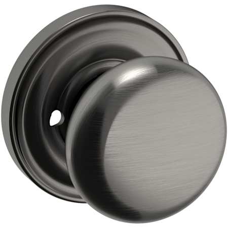 Baldwin 5015 Privacy Door Knob Set with 5048 Rose from the Estate Collection Lifetime Graphite Nickel