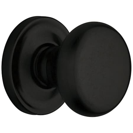 Baldwin 5015 Non-Turning Two-Sided Dummy Door Knob Set with 5048 Rose from the Estate Collection Distressed Oil Rubbed Bronze