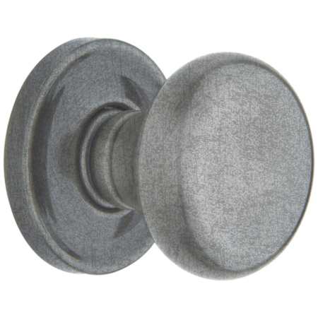 Baldwin 5015 Non-Turning One-Sided Dummy Door Knob with 5048 Rose from the Estate Collection Distressed Antique Nickel