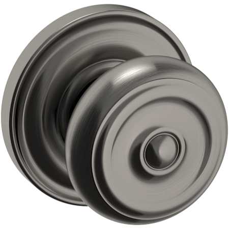 Baldwin 5020 Non-Turning Two-Sided Dummy Door Knob Set with 5048 Rose from the Estate Collection Lifetime Graphite Nickel