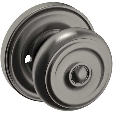 Baldwin 5020 Privacy Door Knob Set with 5048 Rose from the Estate Collection Lifetime Graphite Nickel
