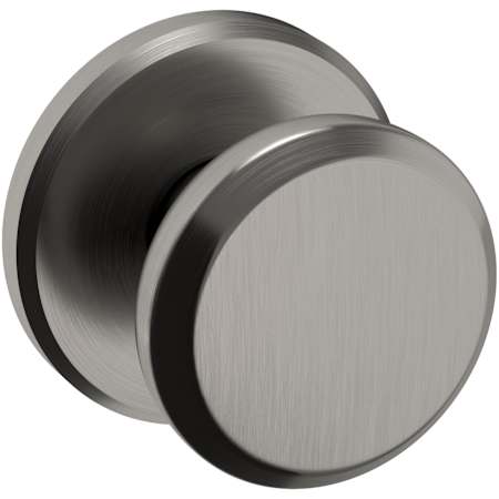 Baldwin 5023 Non-Turning Two-Sided Dummy Door Knob Set with R016 Rose from the Estate Collection Lifetime Graphite Nickel