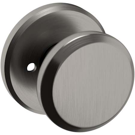 Baldwin 5023 Privacy Door Knob Set with R016 Rose from the Estate Collection Lifetime Graphite Nickel