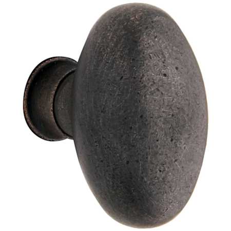 Baldwin Pair of Egg Knobs without Rosette from the Estate Collection Locking/Latching Mechanism Purchased Separately Distressed Oil Rubbed Bronze