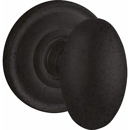 Baldwin 5025 Passage Door Knob Set with 5048 Rose from the Estate Collection Distressed Oil Rubbed Bronze