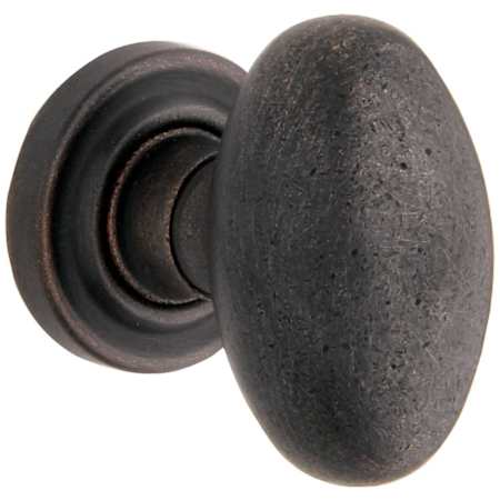 Baldwin 5025 Privacy Door Knob Set with 5048 Rose from the Estate Collection Distressed Oil Rubbed Bronze