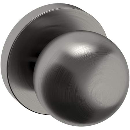 Baldwin 5041 Non-Turning One-Sided Dummy Door Knob with 5046 Rose from the Estate Collection Lifetime Graphite Nickel