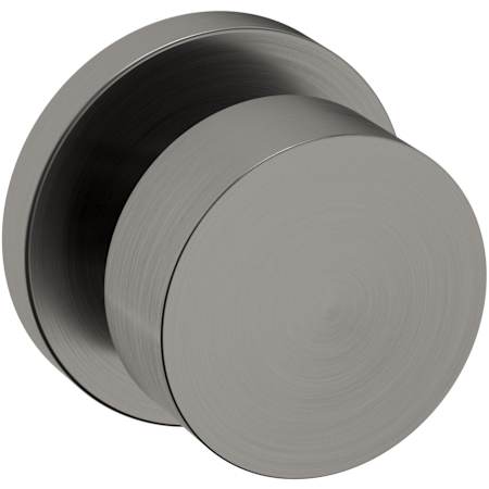 Baldwin 5055 Non-Turning Two-Sided Dummy Door Knob Set with 5046 Rose from the Estate Collection Lifetime Graphite Nickel