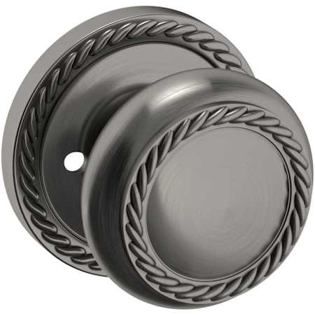 Baldwin 5064 Privacy Door Knob Set with 5004 Rose from the Estate Collection Lifetime Graphite Nickel