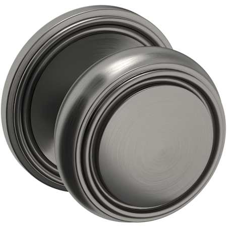 Baldwin 5068 Non-Turning One-Sided Dummy Door Knob with 5070 Rose from the Estate Collection Lifetime Graphite Nickel