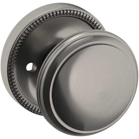 Baldwin 5069 Privacy Door Knob Set with 5076 Rose from the Estate Collection Lifetime Graphite Nickel