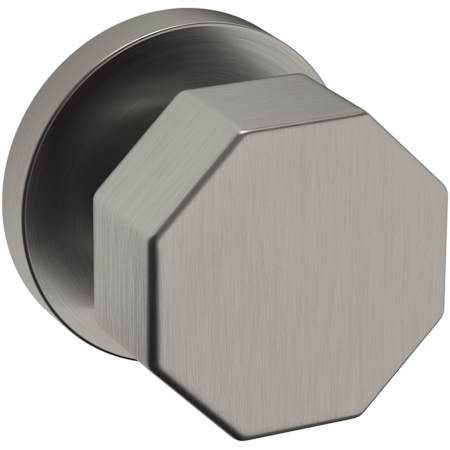 Baldwin 5073 Non-Turning Two-Sided Dummy Door Knob Set with 5046 Rose from the Estate Collection Lifetime Graphite Nickel