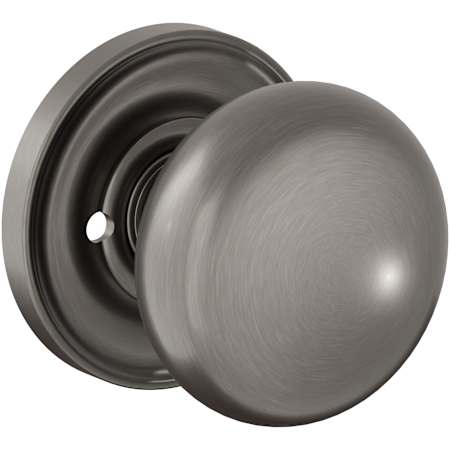 Baldwin Baltimore Privacy Door Knob Set with 5148 Rose from the Estate Collection Lifetime Graphite Nickel