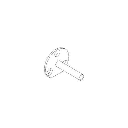 Baldwin Half Dummy Spindle for Thin Escutcheons Satin Stainless Steel