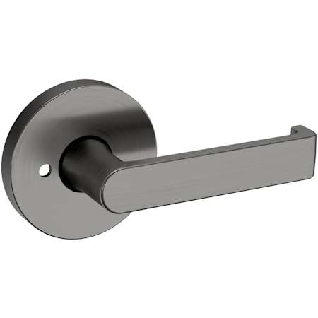 Baldwin 5105 Privacy Door Lever Set with 5046 Rose from the Estate Collection Lifetime Graphite Nickel