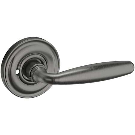 Baldwin 5106 Privacy Door Lever Set with 5048 Rose from the Estate Collection Lifetime Graphite Nickel