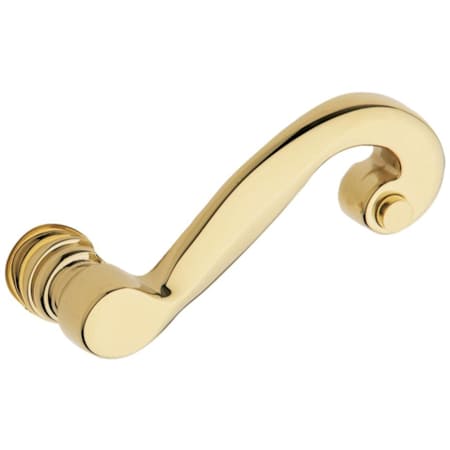 Baldwin Pair of Estate Levers without Rosettes Locking/Latching Mechanism Purchased Separately Lifetime Polished Brass