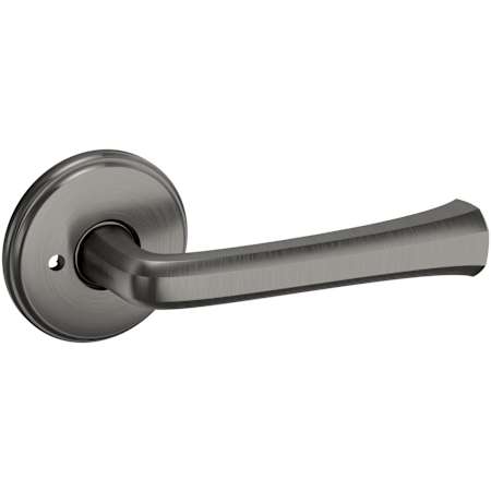 Baldwin 5112 Privacy Door Lever Set with 5075 Rose from the Estate Collection Lifetime Graphite Nickel