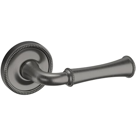 Baldwin 5118 Passage Door Lever Set with 5076 Rose from the Estate Collection Lifetime Graphite Nickel