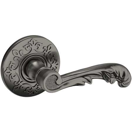 Baldwin 5121 Passage Door Lever Set with R012 Rose from the Estate Collection Lifetime Graphite Nickel