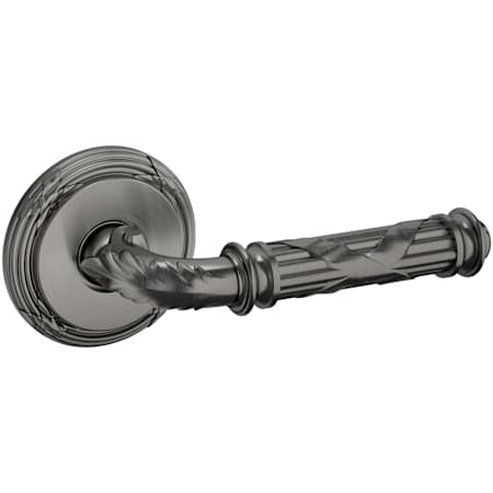 Baldwin 5122 Non-Turning Two-Sided Dummy Door Lever Set with 5022 Rose from the Estate Collection Lifetime Graphite Nickel