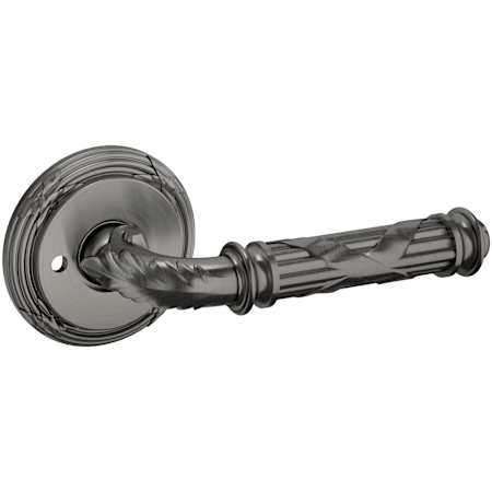 Baldwin 5122 Privacy Door Lever Set with 5022 Rose from the Estate Collection Lifetime Graphite Nickel