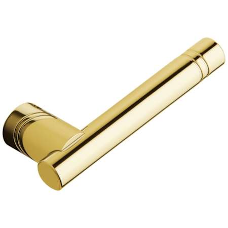 Baldwin Pair of Estate Levers without Rosettes Locking/Latching Mechanism Purchased Separately Lifetime Polished Brass