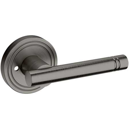 Baldwin 5138 Privacy Door Lever Set with 5047 Rose from the Estate Collection Lifetime Graphite Nickel