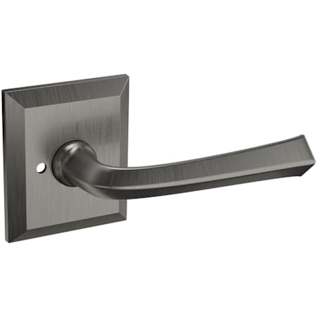 Baldwin 5141 Privacy Door Lever Set with R033 Rose from the Estate Collection Lifetime Graphite Nickel