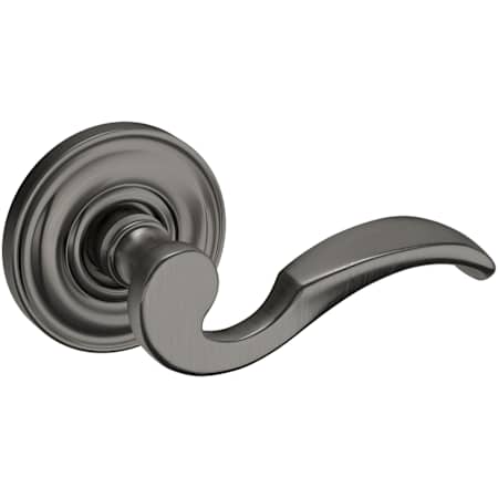 Baldwin 5152 Non-Turning Two-Sided Dummy Door Lever Set with 5048 Rose from the Estate Collection Lifetime Graphite Nickel