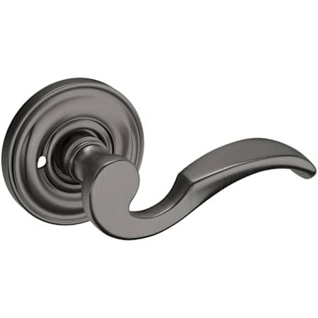 Baldwin 5152 Privacy Door Lever Set with 5048 Rose from the Estate Collection Lifetime Graphite Nickel