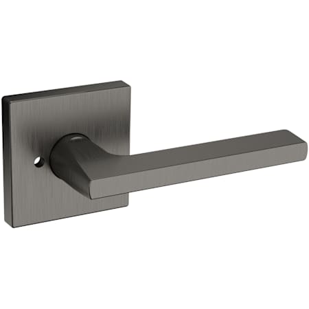 Baldwin 5162 Privacy Door Lever Set with R017 Rose from the Estate Collection Lifetime Graphite Nickel