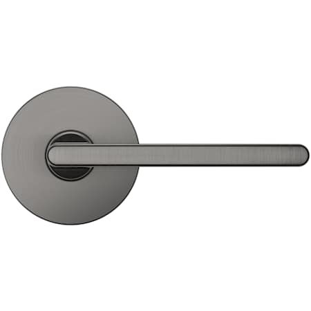 Baldwin 5164 Non-Turning Two-Sided Dummy Door Lever Set with 5046 Rose from the Estate Collection Lifetime Graphite Nickel